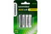 Батарейка GENERICA, AAA (LR03), 1.5V, 4 шт