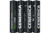 Батарейка GENERICA, AAA (LR03), 1.5V, 4 шт