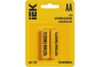 Батарейка IEK Alkaline, AA (LR6), 1.5V, 2 шт