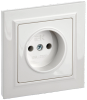 Розетка IEK Brite РСР10-1-0-БрБ, однопостовая, белый