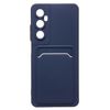 Чехол-накладка SC337 c картхолдером для смартфона Realme C65, темно-синий
