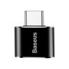 Переходник (адаптер) USB Type-C(M)-USB(Af), черный, Baseus (CATOTG-01)
