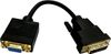Кабель-переходник (адаптер) DVI-D(M)-VGA(15F), 23 см, Buro (BU-DVI-VGA)