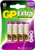 Батарейка GP Extra Alkaline, AA (LR6), 1.5V, 4 шт