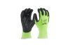 Перчатки рабочие, сигнальные, 10(XL), Milwaukee Hi-Vis