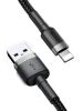 Кабель USB-Lightning 8-pin, 1 м, серый, Baseus Cafule (CALKLF-BG1)