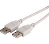 Кабель USB(Am)-USB(Am), 1.8 м, серый, REXANT