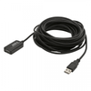 Кабель-удлинитель USB(Am)-USB(Af), 10 м, черный