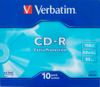 Диск Verbatim CD-R 700Mb, 52x, Slim Case (10 шт)