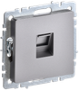 Розетка RJ-45 скрытый монтаж, IEK РК11-БрС BRITE