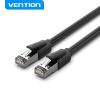 Патч-корд Vention SFTP, кат.8, 1 м, RJ45-RJ45, черный (IKKBF)
