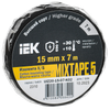 Изолента IEK MIXTAPE 5, 350 мкм/15 мм/7 м, черная