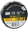 Изолента IEK MIXTAPE 5, 350 мкм/19 мм/7 м, черная