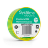 Изолента Systeme Electric, 130 мкм/19 мм/20 м, желто-зеленая