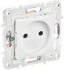 Розетка IEK SKANDY SK-R02W, однопостовая, арктический белый