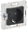 Розетка IEK SKANDY SK-R05Bl, однопостовая, черный