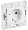 Розетка IEK SKANDY SK-R04W, однопостовая, арктический белый