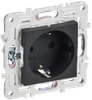 Розетка IEK SKANDY SK-R06G, однопостовая, графит