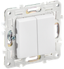 Выключатель IEK SKANDY SK-V05W, 2кл., арктический белый