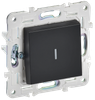 Выключатель IEK SKANDY SK-V08Bl, 1кл., черный