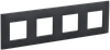 Рамка IEK SKANDY SK-F04G, 4-поста, графит