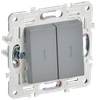 Выключатель IEK SKANDY SK-V10Gr, 2кл., серый