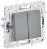 Выключатель IEK SKANDY SK-V05Gr, 2кл., серый