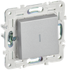 Выключатель IEK SKANDY SK-V08S, 1кл., серебристый