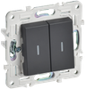 Выключатель IEK SKANDY SK-V09T, 2кл., титан