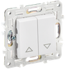 Выключатель жалюзи IEK SKANDY SK-V12W, 2кл., арктический белый