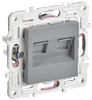 Розетка RJ-45 скрытый монтаж, IEK SK-K03Gr SKANDY