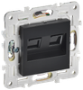 Розетка RJ-45 скрытый монтаж, IEK SK-K04Bl SKANDY