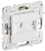 Розетка RJ-45 скрытый монтаж, IEK SK-K04W SKANDY