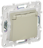 Розетка IEK SKANDY SK-R11B, однопостовая, бежевый