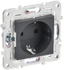 Розетка IEK SKANDY SK-R06T, однопостовая, титан
