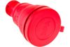 Розетка ЭРА R8-RED, однопостовая, красный