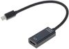 Кабель-переходник (адаптер) Mini DisplayPort(20M)-HDMI(19F), 15 см, Bion (BXP-A-mDPM-HDMIF-015)