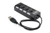 Концентратор Gembird UHB-U2P4-02A, 4xUSB 2.0