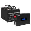 Инвертор ExeGate IdealSine IdealSine SR-1500/2 x DT 1275 (12В, 75Ач), 1500 В·А, 1.5 кВт, черный (EX297437RUS)