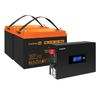 Инвертор ExeGate IdealSine IdealSine SR-1500/2 x HRL 12-100 (12В, 100Ач), 1500 В·А, 1.5 кВт, черный (EX297442RUS)
