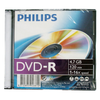 Диск Philips DVD-R 4.7Gb, 16x, Slim Case (1 шт)