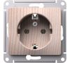 Розетка Systeme Electric Glossa, однопостовая, сосна