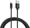 Кабель USB-Micro USB, 1 м, черный, Kingprice KP-MICROUSB-2.4A-1M (KP-MICROUSB-2.4A-1M)