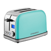 Тостер MAUNFELD MF-821BL, мятный/серебристый