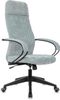 Кресло руководителя Бюрократ CH-610, серый/голубой