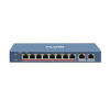 Коммутатор iFlow F-SW-EU410HPOE-V, 8x100 Мбит/с, SFP/uplink: RJ-45x2 (301803324)