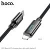 Кабель USB Type-C-Lightning 8-pin, 1.2 м, черный, HOCO U125 Benefit (6942007611879)
