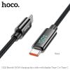 Кабель USB Type-C-USB Type-C, 1.2 м, черный, HOCO U125 Benefit (6942007611916)
