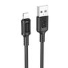 Кабель USB-Lightning 8-pin, 1 м, черный, Borofone BX111
