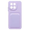 Чехол-накладка SC337 c картхолдером для смартфона TECNO Spark 30 5G, светло-фиолетовый